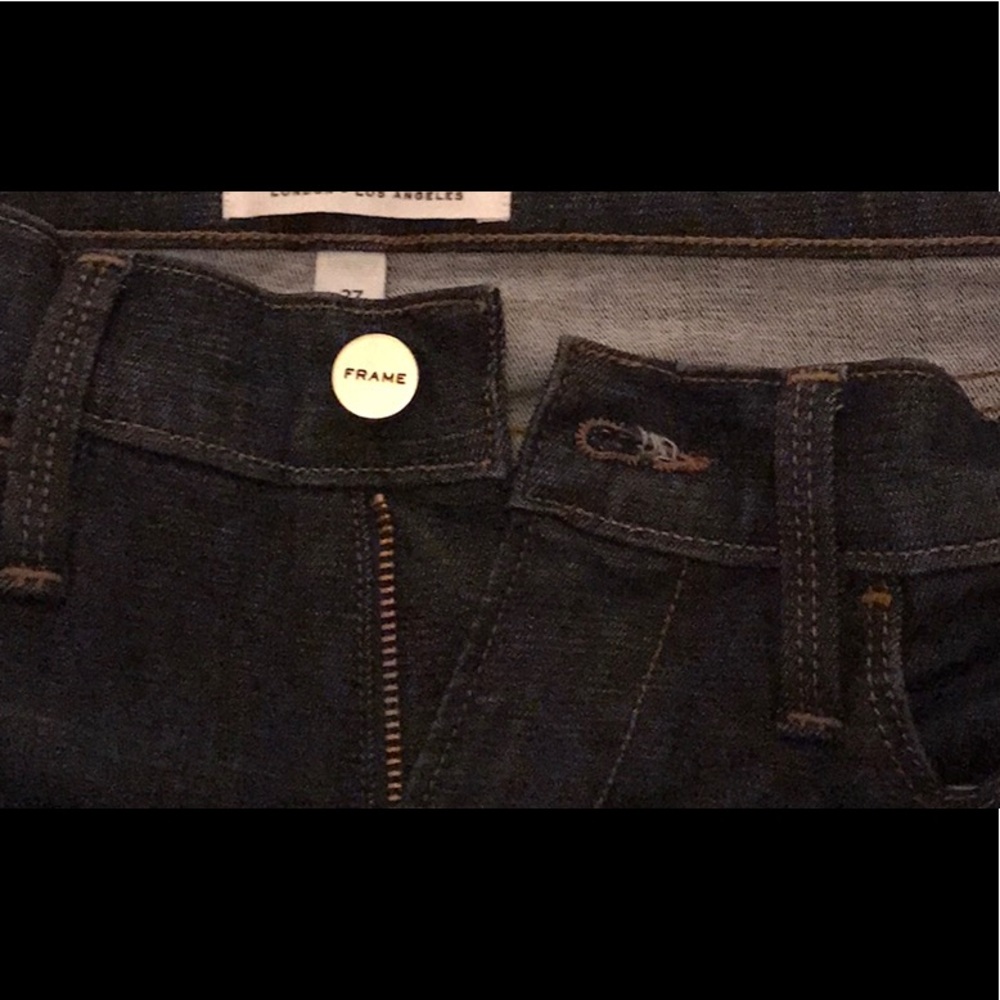 👖 Frame Denim 👖 Le High Rise Skinny Jeans with Piping in FAIRWAY size 27 - Picture 7 of 13